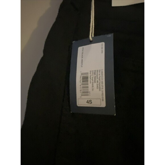 Women's High-Rise Skinny Jeans - Universal Thread Black Wash 4 Short Ankle - Picture 5 of 7